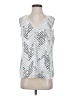 White House Black Market 100% Polyester Silver Tank Top Size S - photo 1