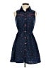 Mimi Chica 100% Polyester Hearts Blue Casual Dress Size S - photo 1
