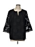 Chico's Black 3/4 Sleeve Blouse Size L - photo 1