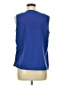Travelsmith 100% Polyester Blue Sleeveless Blouse Size M - photo 2