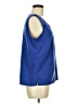 Travelsmith 100% Polyester Blue Sleeveless Blouse Size M - photo 4