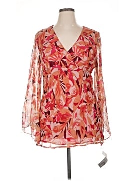 New York City Design Co. Long Sleeve Silk Top (view 1)