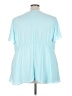 Torrid 100% Polyester Blue Short Sleeve Blouse Size 4X Plus (4) - photo 2