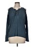 Chaser Teal Long Sleeve Top Size M - photo 1