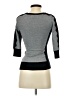 Iz Byer 100% Nylon Solid Gray Cardigan Size XS - photo 2