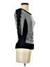 Iz Byer 100% Nylon Solid Gray Cardigan Size XS - photo 4