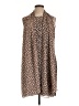 Jacques Vert 100% Polyester Polka Dots Brown Casual Dress Size UK 14 / US 10 - photo 1