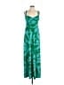 BCBGMAXAZRIA Tropical Green Cocktail Dress Size L - photo 1