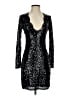 Express 100% Polyester Stars Black Cocktail Dress Size S - photo 1