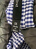 INA Checkered-gingham Blue Long Sleeve Blouse Size M - photo 8