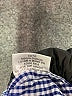 INA Checkered-gingham Blue Long Sleeve Blouse Size M - photo 9
