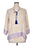 Oliphant 100% Cotton Blue 3/4 Sleeve Blouse Size XL - photo 1