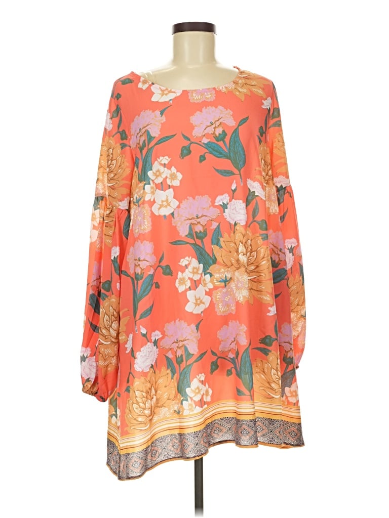 Umgee Casual Dress In Orange