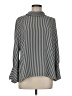 Chico's 100% Polyester Stripes Black 3/4 Sleeve Blouse Size Med Petite (1) - photo 1