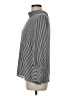 Chico's 100% Polyester Stripes Black 3/4 Sleeve Blouse Size Med Petite (1) - photo 5