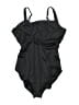 Miraclesuit Solid Black One Piece Swimsuit Size 16 - photo 2