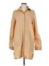 WAYF Tan 3/4 Sleeve Button-Down Shirt Size M - photo 1