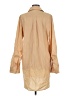 WAYF Tan 3/4 Sleeve Button-Down Shirt Size M - photo 2
