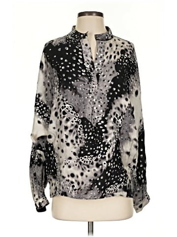 St. John Long Sleeve Silk Top (view 1)