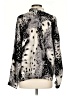 St. John Silver Long Sleeve Silk Top Size 4 - photo 2
