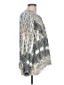 Hale Bob Print Silver Long Sleeve Blouse Size L - photo 4