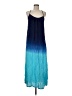 BoHo Me Tie-dye Blue Casual Dress Size M - photo 1