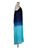 BoHo Me Tie-dye Blue Casual Dress Size M - photo 4