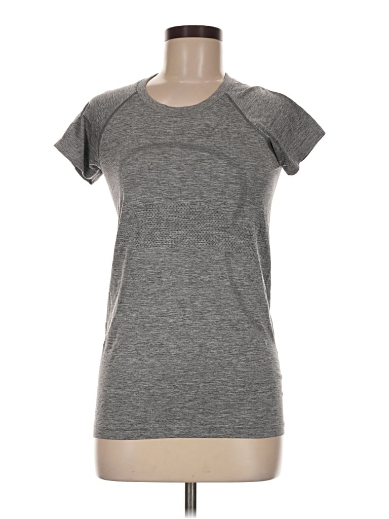 Pre-owned Lululemon Athletica Active T-shirt In Gray
