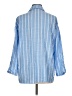 Unbranded 100% Polyester Stripes Blue 3/4 Sleeve Blouse Size M - photo 2