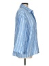 Unbranded 100% Polyester Stripes Blue 3/4 Sleeve Blouse Size M - photo 4