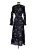 Shein 100% Polyester Paisley Black Casual Dress Size 6 - photo 2