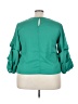 Midnight Sky 100% Polyester Green 3/4 Sleeve Blouse Size 3X - photo 2
