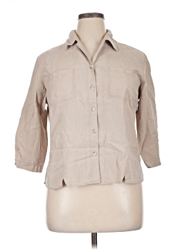 Anna and Frank 3/4 Sleeve Silk Top (view 1)