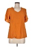 Papillon Orange Short Sleeve Top Size M - photo 1