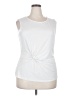 DKNY White Sleeveless Top Size XXL - photo 1