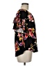 E. Luna Black Short Sleeve Blouse Size M - photo 4
