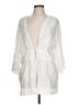 Soft Surroundings 100% Rayon Solid White Ivory Kimono Size L - photo 1