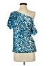 Anna-kaci Blue Short Sleeve Blouse Size S - photo 1