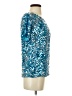 Anna-kaci Blue Short Sleeve Blouse Size S - photo 4