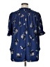 MELLODAY Blue Short Sleeve Blouse Size 1X - photo 2