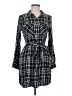 Express 100% Rayon Plaid Black Casual Dress Size M - photo 1