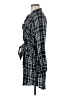Express 100% Rayon Plaid Black Casual Dress Size M - photo 5