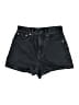 Unbranded Black Denim Shorts Size 23 waist - photo 1