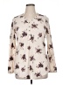 Torrid Floral Ivory Long Sleeve Blouse Size 1X Plus (1) - photo 1