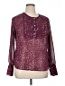 Converse One Star 100% Polyester Burgundy Long Sleeve Blouse Size XL - photo 1
