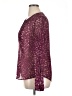 Converse One Star 100% Polyester Burgundy Long Sleeve Blouse Size XL - photo 5
