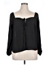 ELOQUII 100% Polyester Black Long Sleeve Blouse Size 14 Plus - photo 1