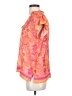 LA PLAGE 100% Viscose Orange Short Sleeve Blouse Size XS - photo 5