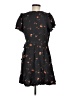 Universal Thread 100% Rayon Floral Black Casual Dress Size M - photo 2