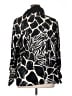 Susan Graver Animal Print Black Long Sleeve Blouse Size 1X - photo 2